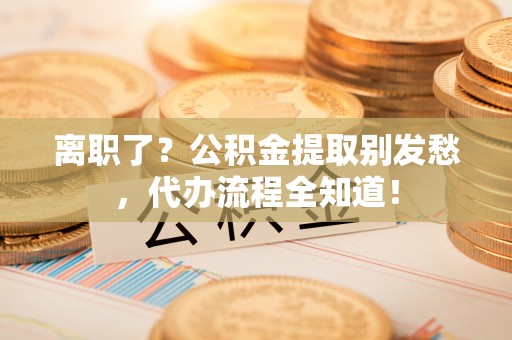 三门离职了？公积金提取别发愁，代办流程全知道！